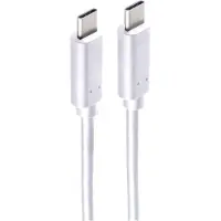 Shiverpeaks USB Kabel 3.2 USB Typ C Stecker auf USB Typ C Stecker, Gen 2x2 weiß, 2m