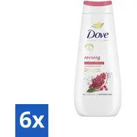 Dove 6 x Douchecrème - Reviving - Granaatappel & Hibiscus - 400 ml - Douchegel - - Reviving - Granaatappel - Hibiscus
