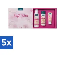 Kneipp 5 x - Soft Skin Collection Luxe Geschenkset - Douche foam - Soft Skin Collection - Douche Foam Soft Skin - Douchegel Soft Skin - Body Milk Soft Skin - Droge Huid Verzorging