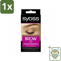Syoss 1 x - Brow Tint Lichtbruin - Wenkbrauwverf - Langdurige Kleur - Tot 10 Toepassingen- Wenkbrauwverf - Permanent - Kleur - Langdurige Kleur - Grijze Haartjes