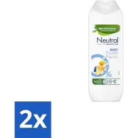 Neutral 2 x - Baby Shampoo - Gevoelige huid - Parfumvrij - 250 ml - Baby Shampoo - Babywas - Babyproducten - Parfumvrije Shampoo - Babyhuid