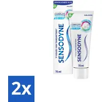 Sensodyne 2 x - Tandpasta - Complete Protection + Cool Mint - Koele Munt - 75 ml - Tandpasta Gevoelige Tanden - Tandgevoeligheid - - Complete Protection - Cool Mint