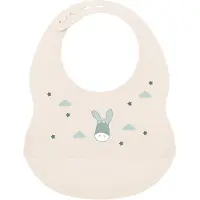 Nattou Mealtime Slabbetje met Opvangbakje - 28 cm - Zand