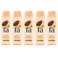 Fa Soft Cacao Cream & Oil Douchecrème – Cacao & Olie – 750 ml – Voordeelverpakking 5 Stuks
