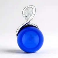 Cavill - Hanger met Colombiaanse Blauwe Barnsteen 2,6 ct - 925 Sterling Zilver Gerhodineerd - Ronde Cabochon Bezel - Modern Elegant Sieraad