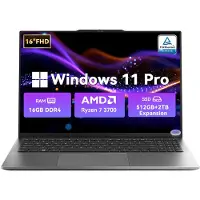 Blackview AceBook 8 Pro - Laptop - 16 inch Full HD - 16GB DDR4 RAM - 512GB SSD - AMD Ryzen 3700U - Windows 11 Notebook - Radeon RX Vega 10 Graphics - Grijs