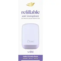 Dove Anti-Transpirant Refillable Deodorant Starterkit - No. 4 Violet & Tonka Bean - beschermt tot 72 uur tegen zweet en lichaamsgeur - 35 ml