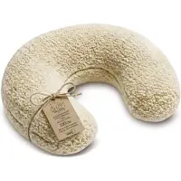 Totsy Baby Voedingskussen baby 130 cm C-vorm borstvoedingskussen Nursing Pillow – afneembare Bouclé hoes ergonomisch wasbaar pasgeboren zacht ademend – OEKO-TEX gecertificeerd Crème