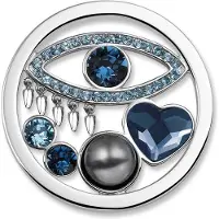 Mi Moneda Eye Grey Steel Munt SW-EYE-36-L (Maat L)