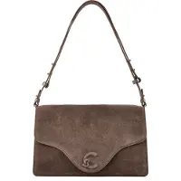 Coccinelle Leren schoudertas C-Me Softy Shoulder Bag Suede Le. / Grained Le. Warm Ta / Warm Ta Taupe