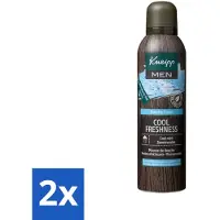 Kneipp 2 x - Douche schuim - Men Cool Freshness - Frisse geur - 200 ml - Douche Foam - Mannen - Verfrissend - Munt - Jojoba