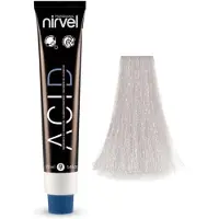 Nirvel ACID LIGHT STEEL 10/1 / Professionele haarkleuring met zure pH-waarde voor licht asblond met staalreflecties 100 ml