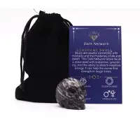 Ancient Wisdom - Hanger - Edelsteen schedel rozenkwarts 40x30x28mm - talisman - sieraden - cadeau - liefde - harmonie - energie