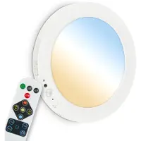 Briloner Edda - Wandlamp binnen oplaadbaar- met bewegingssensor - dimbaar - 3.000 - 6.500 K - met afstandsbediening - Ø19cm