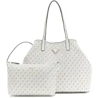 GUESS reistas schoudertas G Wave II Travel 2 In 1 Trolley Tote Stone Logo crème