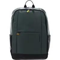 Mandarina Duck laptop rugzak rugzak met laptopvak Eco Coated Backpack Deep Green donkergroen