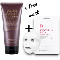 Benton - Snail Bee Ultimate pH‑Balanced Cleansing Foam 150 ml + Gratis Centella Sheet Mask