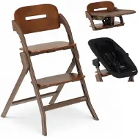 Deryan Oak Luxe Kinderstoel met Bouncer - Donkerbruin