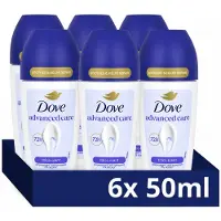 Dove Advanced Care Talco Scent Anti-Perspirant Roll-on – 0% Alcohol – 6 x 50 ml – 72 Uur Bescherming