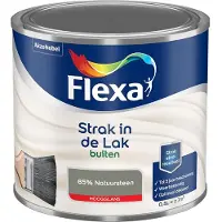 Flexa - Strak In De Lak Buitenlak Hoogglans - 85% Natuursteen - Mengverf - 500 Ml