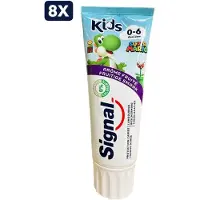 Signal 8 x Tandpasta - 75ml - Kids Super Mario - Fruitige Smaak - (0/6 Jaar)
