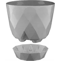 Galicja Grijze plastic hoes met voet van 22 cm, decoratief