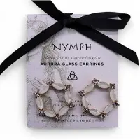 Ancient Wisdom Parel - Vintage glas - Lus - Oorbellen