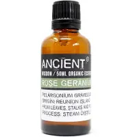Ancient Wisdom Biologische Etherische olie Rozen Geranium - 50ml - Essentiële Oliën - Aromatherapie - Essentiële Rozen Geranium Olie
