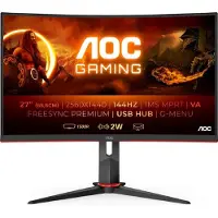 AOC CQ27G2U - QHD VA Curved 144Hz Gaming Monitor - 27 Inch
