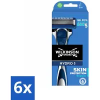 Wilkinson Sword 6 x Wilkinson - Navulmesjes - Hydro 5 Skin Protection Scheermes Regular - Comfortabel - 1 mesje - Scheermes - Hydro 5 - Scheermesjes - Hydro 5 Scheermes - Wilkinson Hydro 5