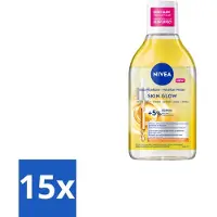 Nivea 15 x - Micellair Water - Serum Verrijkt Stralend - Verwijdert Waterbestendige Make-up - 400 ml - Micellair Water - Gezichtsreiniging - Stralende Huid - Gevoelige Huid - Hydraterend