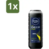 Nivea 1 x MEN - Douchegel - Deep Sport - 500 ml - Sportdouchegel - Mannelijke Douchegel - Diepe Reiniging - Zweetverwijdering - Frisheid