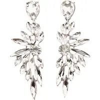 Charme Bijoux Oorbellen - lange-zilverkleur -Farley -6.5 cm-