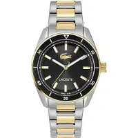 Lacoste LC2011488 Boston Staal Bico Zwart 39mm