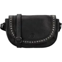 Hide & Stitches Crossbody Schoudertas met Overslag Redwood Zwart