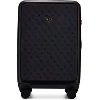 GUESS trolley Thorsteinn 18 In 8-Wheeler Coal Logo zwart 55cm