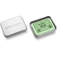 Störtebekker Body Bar & Zeepdoos XL Set Aloe Vera - Douche Set Heren met Milde, Zachte Geur - Vaste Douchezeep in Aluminium Zeepdoos - Vegan & Zonder Microplastics - Handgemaakt in Nederland