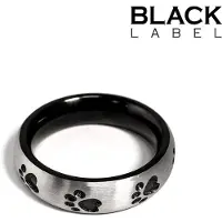 Black Label - Puppy Paw Donut Cockring - RVS 42.5 mm