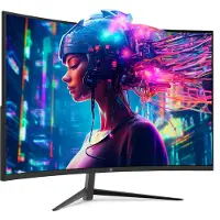 Z-Edge 27-inch Curved Gaming Monitor UG27 - FHD 1920x1080P - 200Hz - MPRT 1ms - HDMI 2.0 & DisplayPort 1.4 - Zwart