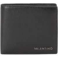 Valentino Leren portemonnee Karo Wallet Nero zwart