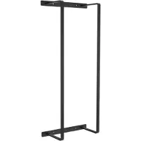 Aloni handdoekrek – verticaal – 67x28x14 cm – mat zwart – roestvrij staal