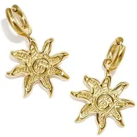 Yehwang Solara - Oorbellen - Zon - Stainless Steel - - Zilver