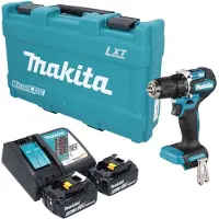 Makita DDF 487 RGK accuboormachine 18 V 40 Nm borstelloos + 2x accu 6,0 Ah + oplader + koffer