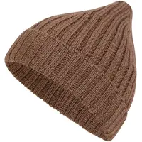 Falke Hat Rib sneldrogend warm wol muts unisex bruin - maat ONESIZE