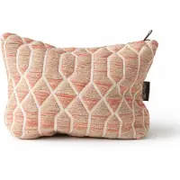 Ancient Wisdom Nomad Sari Indian Jacquard Toiletry Bag - Rose Lattice