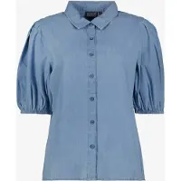 TwoDay dames spijkerblouse met korte pofmouwtjes maat L