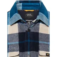 Camel active Overshirt met zakken - Maat menswear-3XL - Waterblauw