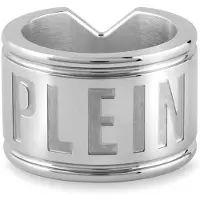 Philipp Plein Plein Double Tag Ring Zilveren Toon Main Material: Recycled Stainless Steel; Second Material: Recycled Stainless Steel PJ0AA10R9