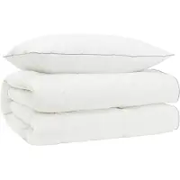 vidaXL 90% ganzen dons dekbedset FULDA 2 st 152 x 203 cm 310 GSM Wit