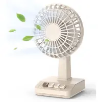LONGZIMING -Retro Tafelventilator - Vintage Bureaufan - Draadloze Ventilator - 5 Snelheden - ABS Kunststof - Stilvol Design - Lange Accuduur - 1 Stuk